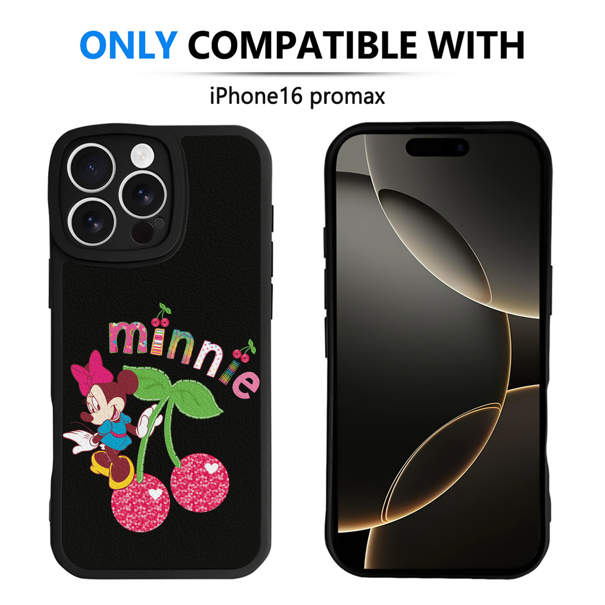 （画像用） ミッキーマウス Mickey Mouse 【iPhone 16シリーズ対応】シリコンスマホケース（レザー調） 材質：シリコン
